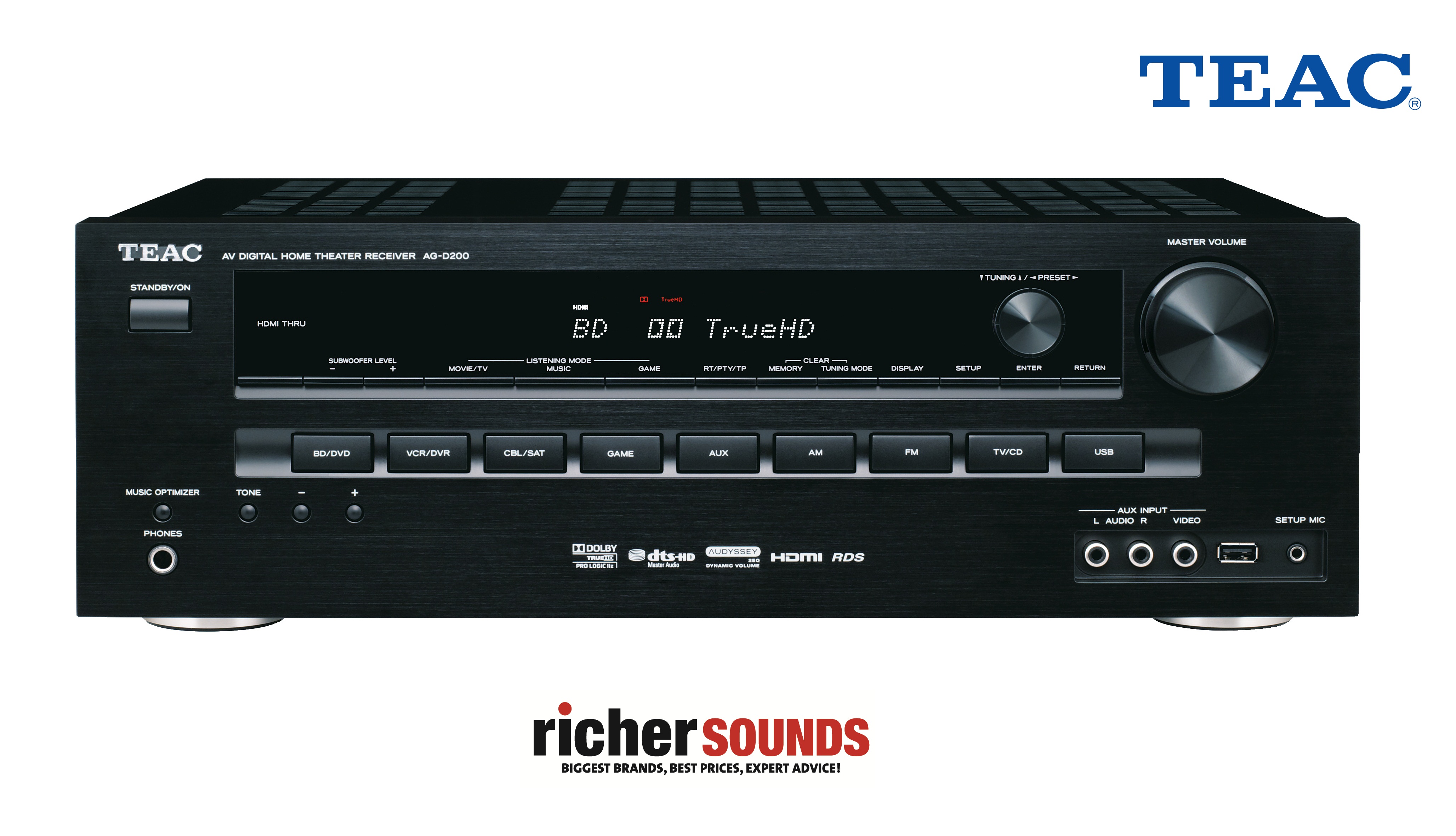 TEACAGD200 3D Ready 7.1 Channel Home Cinema AV Receiver Black eBay